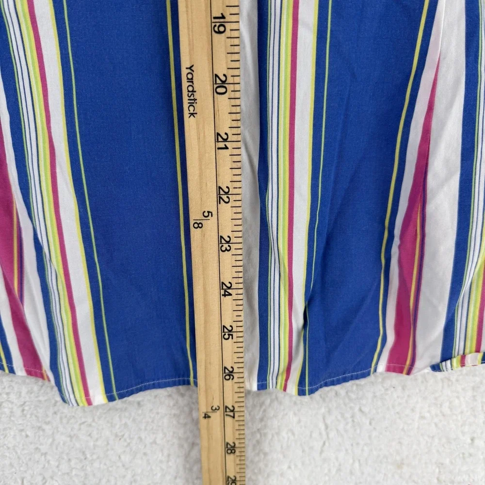 Ralph Lauren‎ Shirt Boys 12 Multicolor Stripe Slim Fit Button Down Long Sleeve